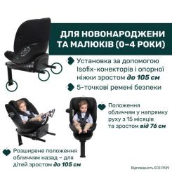 Автокресло Chicco EverOne i-Size Чорне (8058664181100) Фото 1