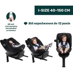 Автокресло Chicco EverOne i-Size Чорне (8058664181100) Фото 5