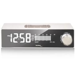 Настольные часы Technoline з радіо WT483 White/Silver Фото 1