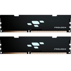 Модуль памяти для компьютера Prologix DDR5 32GB (2x16GB) 5600 MHz Black Фото