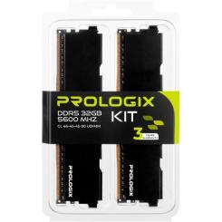 Модуль памяти для компьютера Prologix DDR5 32GB (2x16GB) 5600 MHz Black Фото 5