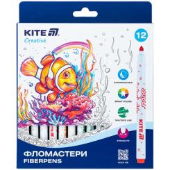 Фломастеры Kite Creative Superwashable 12 цветов Фото