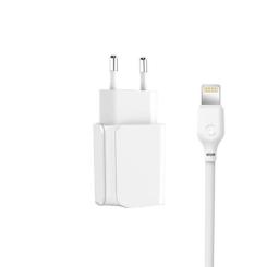 Зарядное устройство XO L35D 2USB / 2.1А + Lightning white Фото 2