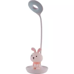 Настольная лампа Kite Bunny LED с аккумулятором, розовая Фото 1