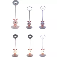 Настольная лампа Kite Bunny LED с аккумулятором, розовая Фото 4