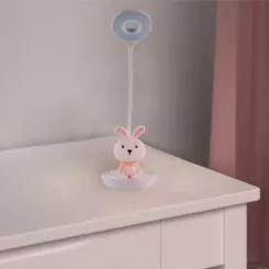 Настольная лампа Kite Bunny LED с аккумулятором, розовая Фото 5