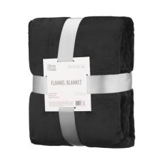 Плед Ardesto Flannel 160х200см, 100% поліестер, чорний Фото