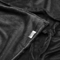 Плед Ardesto Flannel 160х200см, 100% поліестер, чорний Фото 2