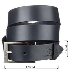 Ремень Grande Pelle Кожаный Синий Фото 2