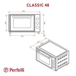 Электропечь Perfelli CLASSIC 48 GREY Фото 11