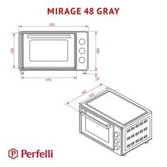 Электропечь Perfelli MIRAGE 48 GREY Фото 11