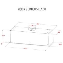 Вытяжка кухонная Perfelli DESIGN VISION 9 BIANCO SILENZIO Фото 11
