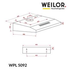 Вытяжка кухонная Weilor WPL 5092 WH Фото 8
