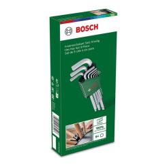Ключ Bosch шестигранний, набір 9шт, кулястий наконечник Фото 2