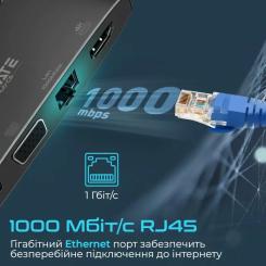 Концентратор Promate USB Hub 6 ports mediahub-c6.black Фото 6