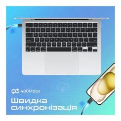 Дата кабель Promate USB-C to USB-C 1.2m Фото 3