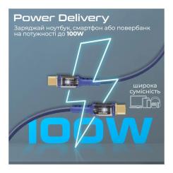 Дата кабель Promate USB-C to USB-C 2.0m Фото 2
