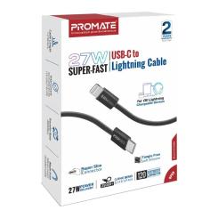 Дата кабель Promate USB-C to Lightning 1.2m Фото 1