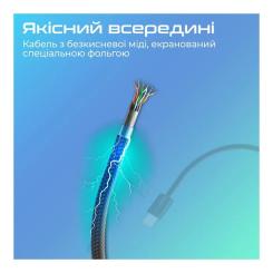 Дата кабель Promate USB-C to Lightning 1.2m Фото 4