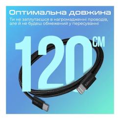 Дата кабель Promate USB-C to Lightning 1.2m Фото 6