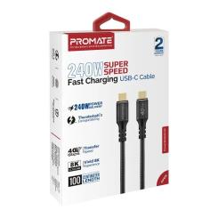 Дата кабель Promate USB-C to USB-C 1.0m Фото 1
