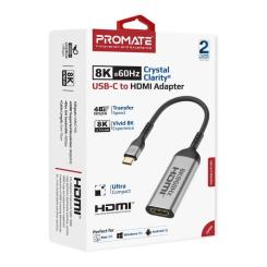 Адаптер Promate USB-C to HDMI M 2.0m Фото 1