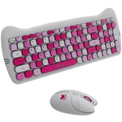 Комплект Canyon HSET-W6 Kitty Edition Wireless UA Pink Фото 3
