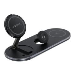 Зарядное устройство Acefast Wireless QI 3in1 15W E19 Qi2 Фото