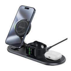 Зарядное устройство Acefast Wireless QI 3in1 15W E19 Qi2 Фото 3