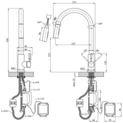 Смеситель Kroner Klassisch-PVD03916S Фото 9