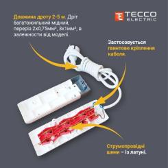 Сетевой удлинитель TECCO 3м 4 поста white Фото 5