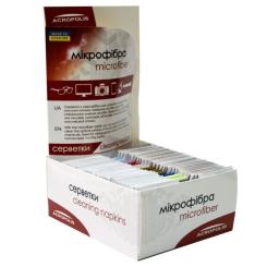 Салфетки Acropolis A-90/12 microfiber 29*22см gray, поштучно Фото 2