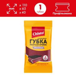 Губки кухонные Chisto OneClean Профилированная 1 шт. Фото 1