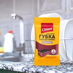 Губки кухонные Chisto OneClean Профилированная 1 шт. Фото 2