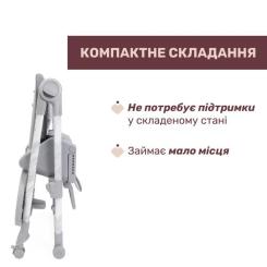 Стульчик для кормления Chicco Polly Armonia темно-серый Фото 7