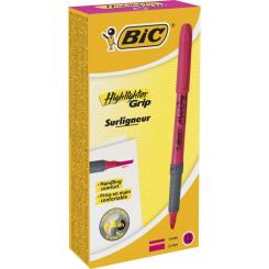 Маркер Bic текстовыделитель Grip, розовый Фото 2
