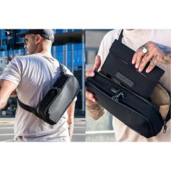 Сумка Pacsafe x SLNT pocket sling Черная Фото 9