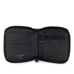 Кошелек Pacsafe RFIDsafe zip around wallet Чорний Фото 3