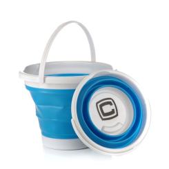 Ведро складное СИЛА силіконове 10 л blue Фото