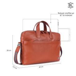 Сумка Brampton London Commandeer Tan Фото 9