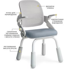 Детское кресло Mealux Neo Air Static Dark Blue Фото 1