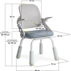 Детское кресло Mealux Neo Air Static Dark Blue Фото 2