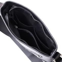 Сумка Shvigel Кожаная через плечо Черная Фото 3