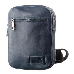 Сумка Shvigel Мужская кожаная Синяя Фото