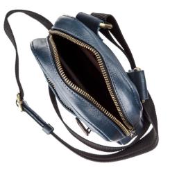 Сумка Shvigel Мужская кожаная Синяя Фото 3