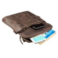 Сумка Shvigel Из винтажной кожи Коричневая Фото 4