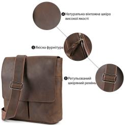 Сумка Shvigel Из винтажной кожи Коричневая Фото 3