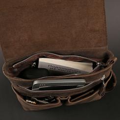 Сумка Shvigel Из винтажной кожи Коричневая Фото 5