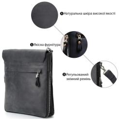 Сумка Shvigel Из винтажной кожи Черная Фото 3