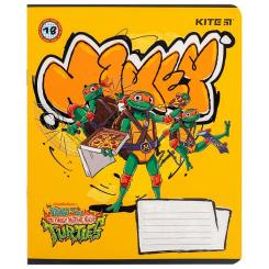 Тетрадь Kite Ninja Turtles, 18 аркушів, клітинка Фото 9